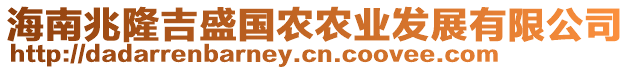 海南兆隆吉盛國農(nóng)農(nóng)業(yè)發(fā)展有限公司