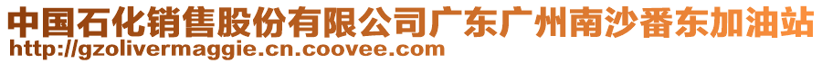 中國(guó)石化銷售股份有限公司廣東廣州南沙番東加油站