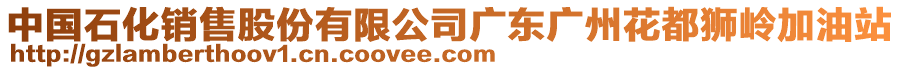 中國(guó)石化銷(xiāo)售股份有限公司廣東廣州花都獅嶺加油站