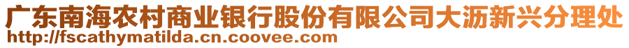 廣東南海農(nóng)村商業(yè)銀行股份有限公司大瀝新興分理處