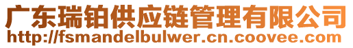 廣東瑞鉑供應鏈管理有限公司