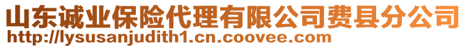 山東誠業(yè)保險代理有限公司費(fèi)縣分公司