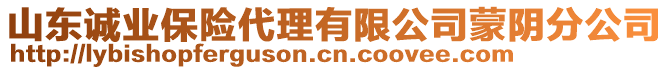 山東誠(chéng)業(yè)保險(xiǎn)代理有限公司蒙陰分公司