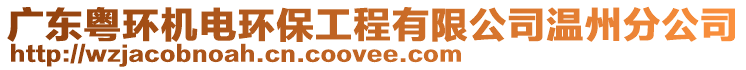 廣東粵環(huán)機電環(huán)保工程有限公司溫州分公司