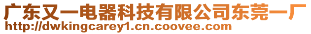 廣東又一電器科技有限公司東莞一廠