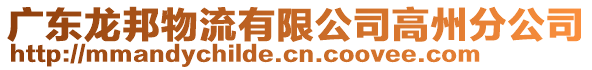 廣東龍邦物流有限公司高州分公司