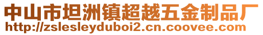 中山市坦洲鎮(zhèn)超越五金制品廠