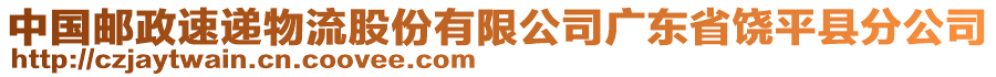 中國(guó)郵政速遞物流股份有限公司廣東省饒平縣分公司