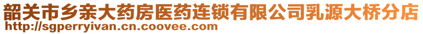 韶关市乡亲大药房医药连锁有限公司乳源大桥分店