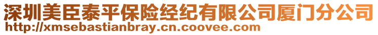 深圳美臣泰平保險經(jīng)紀有限公司廈門分公司