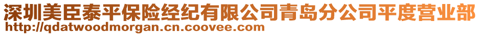 深圳美臣泰平保險(xiǎn)經(jīng)紀(jì)有限公司青島分公司平度營(yíng)業(yè)部