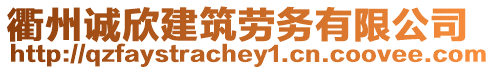 衢州誠(chéng)欣建筑勞務(wù)有限公司