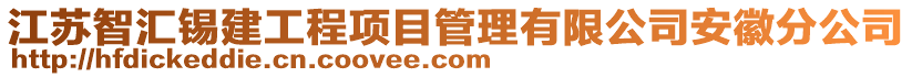 江蘇智匯錫建工程項目管理有限公司安徽分公司