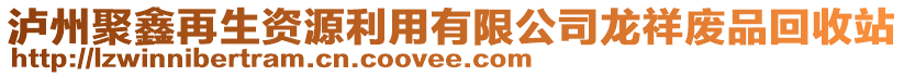 瀘州聚鑫再生資源利用有限公司龍祥廢品回收站