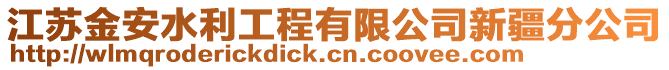 江蘇金安水利工程有限公司新疆分公司