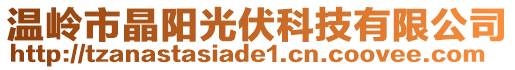 溫嶺市晶陽光伏科技有限公司