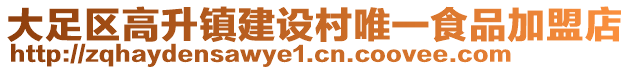 大足區(qū)高升鎮(zhèn)建設(shè)村唯一食品加盟店