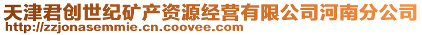 天津君創(chuàng)世紀(jì)礦產(chǎn)資源經(jīng)營有限公司河南分公司