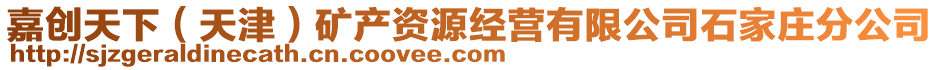 嘉創(chuàng)天下（天津）礦產(chǎn)資源經(jīng)營有限公司石家莊分公司