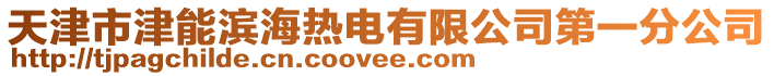 天津市津能濱海熱電有限公司第一分公司