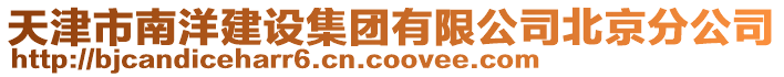 天津市南洋建設集團有限公司北京分公司