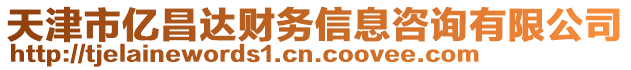 天津市億昌達(dá)財(cái)務(wù)信息咨詢(xún)有限公司