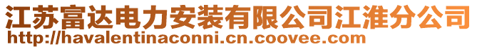 江蘇富達(dá)電力安裝有限公司江淮分公司