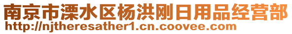 南京市溧水區(qū)楊洪剛?cè)沼闷方?jīng)營部