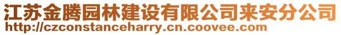 江蘇金騰園林建設(shè)有限公司來安分公司