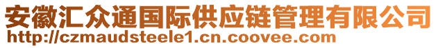 安徽匯眾通國(guó)際供應(yīng)鏈管理有限公司