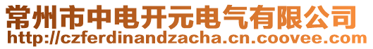 常州市中電開(kāi)元電氣有限公司