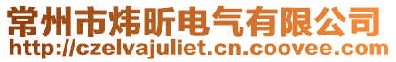常州市煒昕電氣有限公司