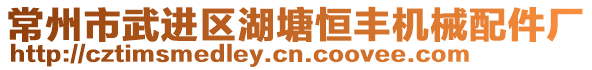 常州市武進區湖塘恒豐機械配件廠