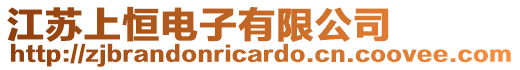 江蘇上恒電子有限公司