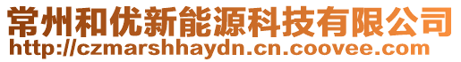 常州和優(yōu)新能源科技有限公司