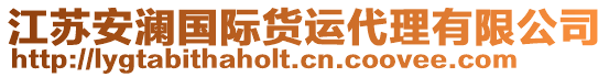 江蘇安瀾國際貨運(yùn)代理有限公司