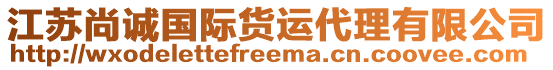 江蘇尚誠國際貨運(yùn)代理有限公司