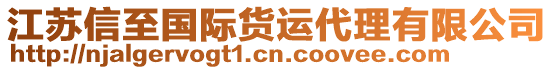 江蘇信至國(guó)際貨運(yùn)代理有限公司