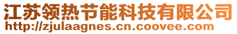 江蘇領(lǐng)熱節(jié)能科技有限公司