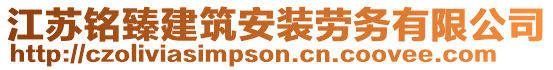 江蘇銘臻建筑安裝勞務(wù)有限公司