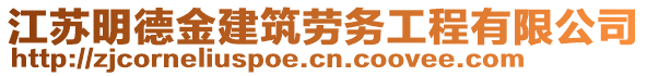 江蘇明德金建筑勞務(wù)工程有限公司