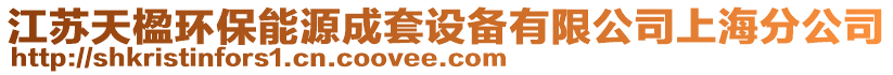 江蘇天楹環(huán)保能源成套設備有限公司上海分公司