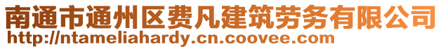 南通市通州區(qū)費(fèi)凡建筑勞務(wù)有限公司