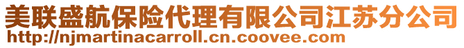 美聯(lián)盛航保險(xiǎn)代理有限公司江蘇分公司