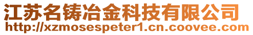 江蘇名鑄冶金科技有限公司