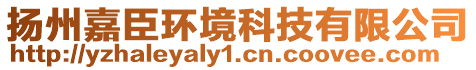 揚州嘉臣環(huán)境科技有限公司