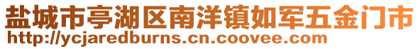 鹽城市亭湖區(qū)南洋鎮(zhèn)如軍五金門市