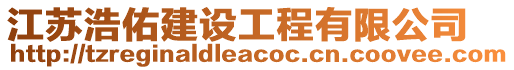 江蘇浩佑建設(shè)工程有限公司