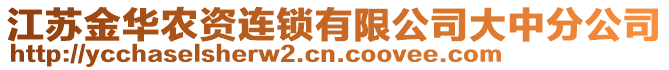 江蘇金華農(nóng)資連鎖有限公司大中分公司