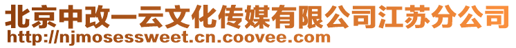 北京中改一云文化傳媒有限公司江蘇分公司